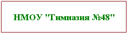 Подпись: НМОУ "Гимназия №48"
